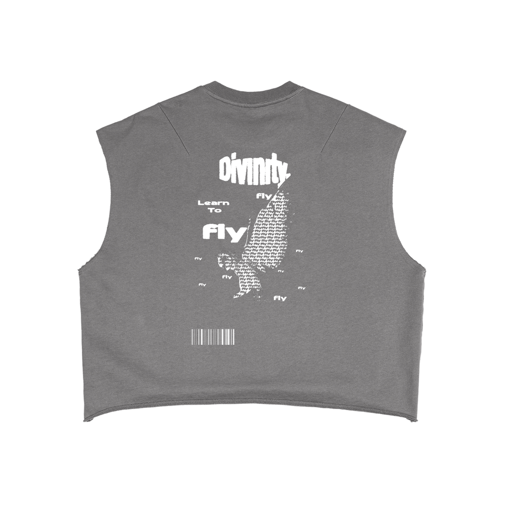 "Learn To Fly" French Terry Boxy Tank Top