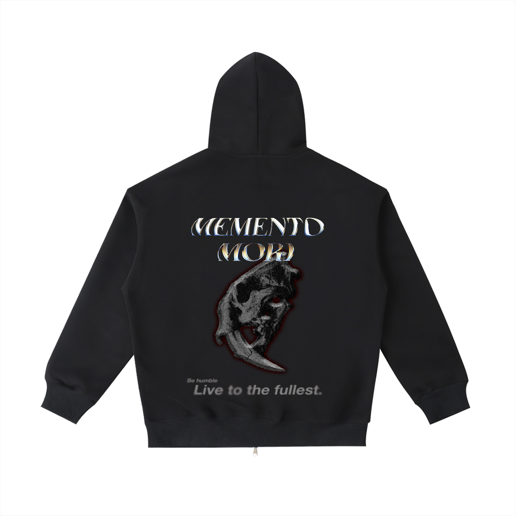 "Memento Mori" Essential Heavyweight Pocket Hoodie