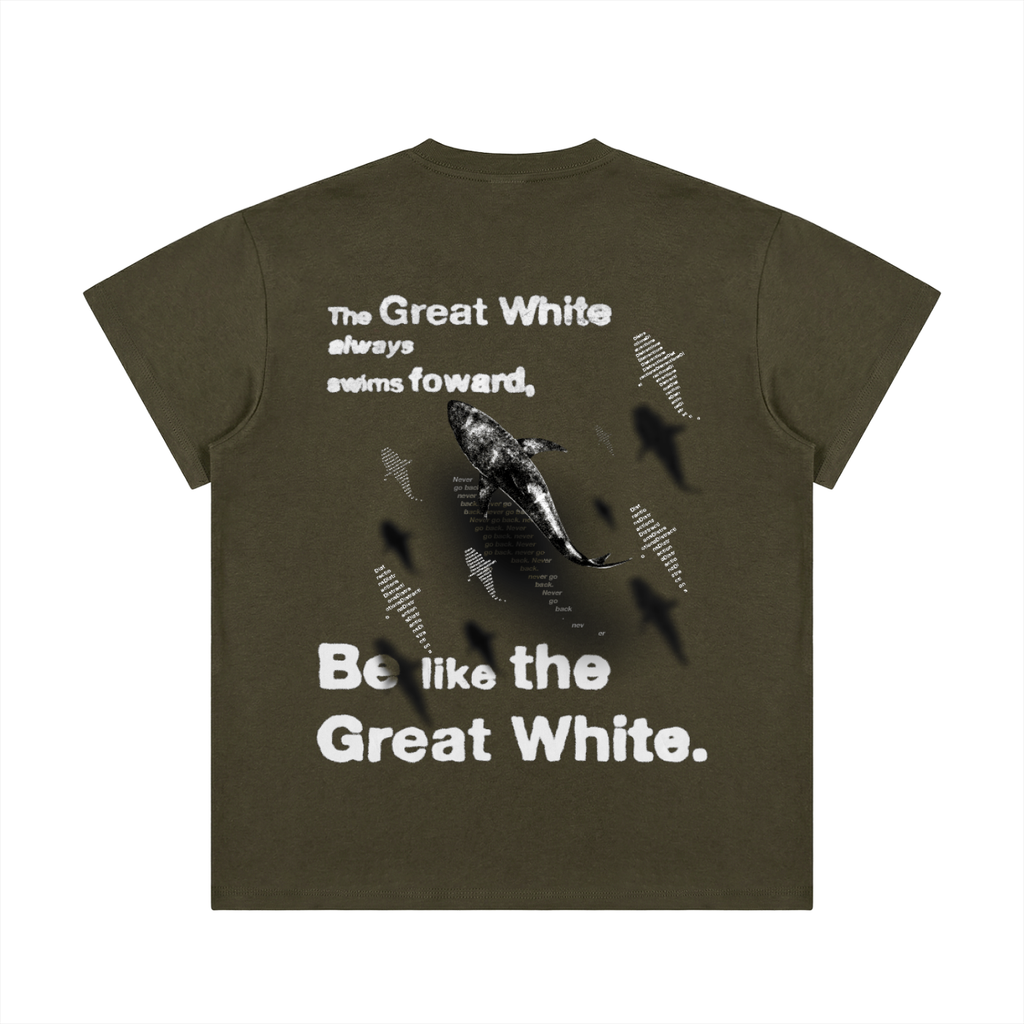 "Great White" Lightweight Cotton Classic Fit T-Shirt