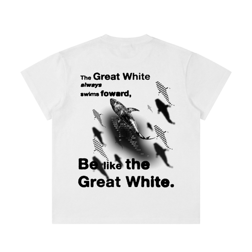 "Great White" Lightweight Cotton Classic Fit T-Shirt