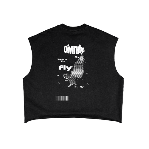 "Learn To Fly" French Terry Boxy Tank Top